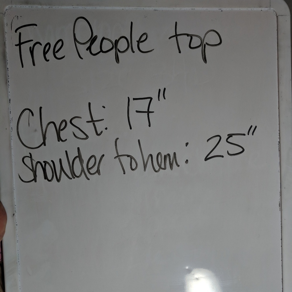 Free People open back top with lace sleeves Small - Picture 6 of 6